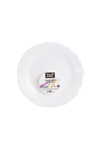 6 Adet 23cm Desenli Yemek Tabak
