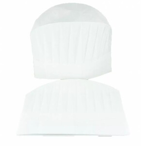 10 Adet 24cm Aşçı Kepi